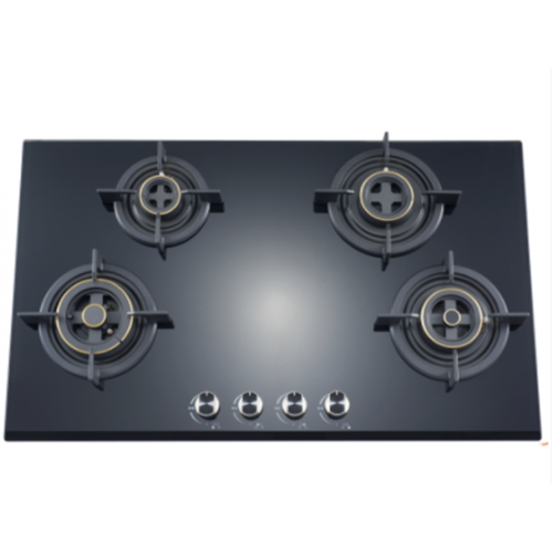 Cuisinière à gaz Surface vitrée quatre brûleurs discount